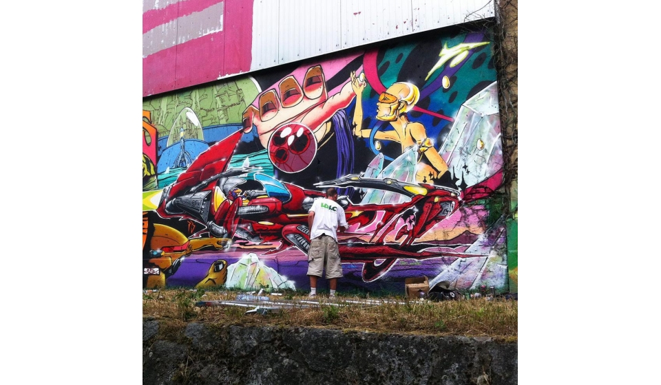 Oeuvre Street Art Graffiti Artiste Science Fiction Perso